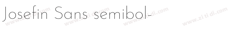Josefin Sans semibol字体转换
